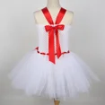 thumbnail image 5 of Disfraz de muñeco de nieve para niñas, vestido de tutú navideño, vestido de princesa de tul blanco con diseño de Olaf y muñeco de nieve, disfraces de Halloween para niños pequeños, 5 of 5