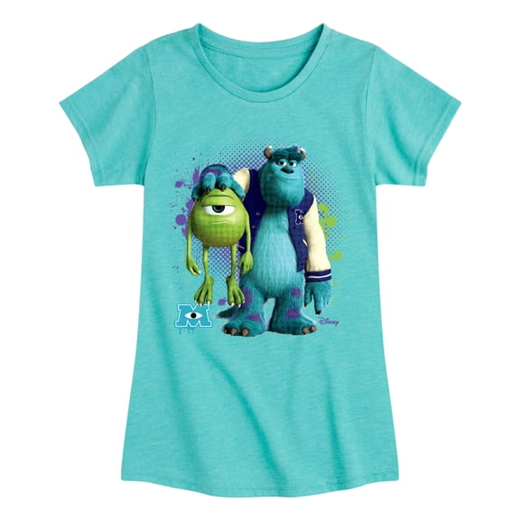 Monsters Inc. - Mike And Sully - Toddler & Youth Girls Short Sleeve Graphic T-Shirt