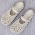 thumbnail image 2 of CAIXAI Wide Toe Box Sneakers Women Adjustable Upper Womens Sneakers Size 8 Classic Slip-On Walking Shoes for Women Mesh Knitted Woven Mary Jane Shoes Women Hands Free Sock Shoe, 2 of 7