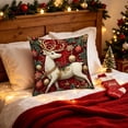 thumbnail image 4 of KFUIRDE Christmas-Printed Cushion Cover 18x18in, 3D Printed Sofa Pillow with Festive Christmas Theme, Decorative Cushion Case for Couch Living Room, Xmas Holiday Home Decor F, 4 of 5