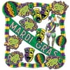 19-Piece Purple, Gold and Green Mardi Gras Decoration Kit