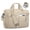 Khaki, variant on RAINSMORE Laptop Bags for Women 15.6 inch Large Capacity Briefcase Work Bag Computer Messenger Bag for Business Office College,Black