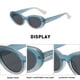 thumbnail image 3 of Gafas de sol retras del marco del hip-hop de la personalidad caliente de la muchacha del ojo de gato, hechas de PC, 3 of 5