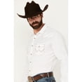 thumbnail image 3 of Camisa Wrangler retro de manga larga con dos bolsillos para hombre, color blanco, 3 of 5