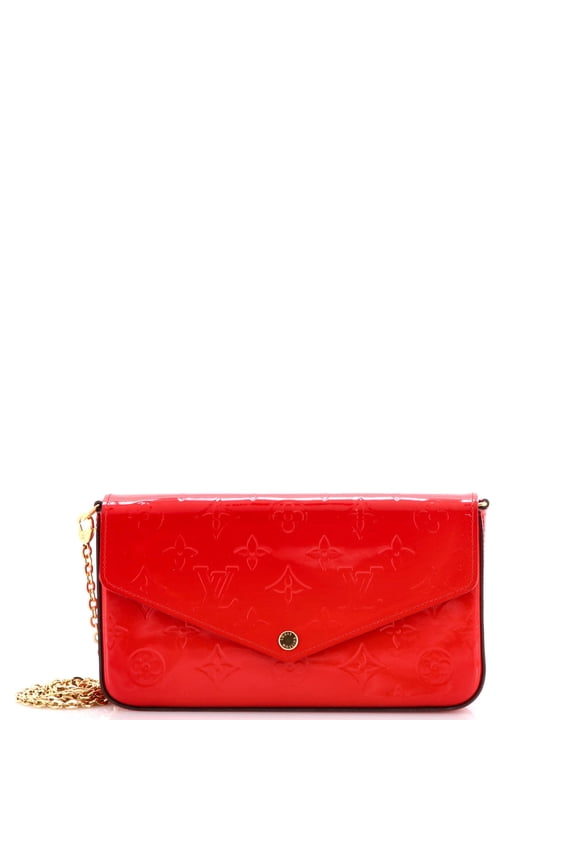 Pre-Owned Felicie Pochette Monogram Vernis By Rebag