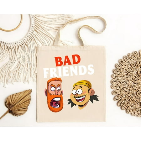vintage Bad Friends Podcast Merch Tote Bag Bad Friends Made in the USA S to -TH19200
