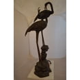 thumbnail image 4 of Nifao Pair of Flamingos Bronze Statue Fountain – Garden Outdoor Decor Sculpture, 33"L x 22"W x 60"H, 4 of 10