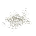 thumbnail image 1 of KAKOWELY 100pcs Split Rings 10mm External Diameter Stainless Steel Key Chain Rings for Making Crafts,0.39X"X0.39"X0.08", 1 of 4