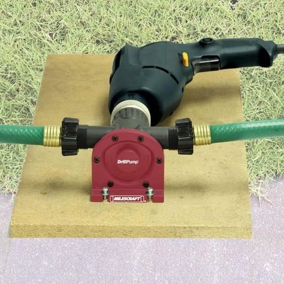 PYYAN-1314 DrillPump750 - Self Priming Water Pump Attachment for Drills - Water Transfer Pump - Uses Common Garden Hose - 750 Gallons per Hour