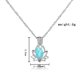 thumbnail image 4 of Collar de moda para mujer, colgante de cristal con forma de flor hueca, collar luminoso --- Código de producto 49862, 4 of 4