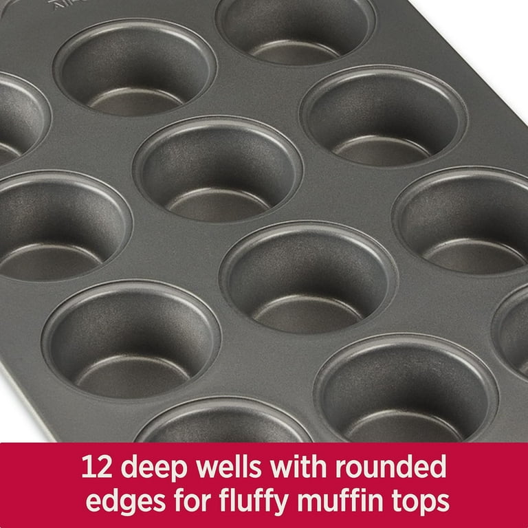 All-Clad Pro-Release Nonstick Bakeware, Muffin Pan, 12 cup
