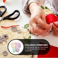 thumbnail image 3 of Bulk Colored Cotton Balls Craft Pom Poms - 500pcs, 3 of 6