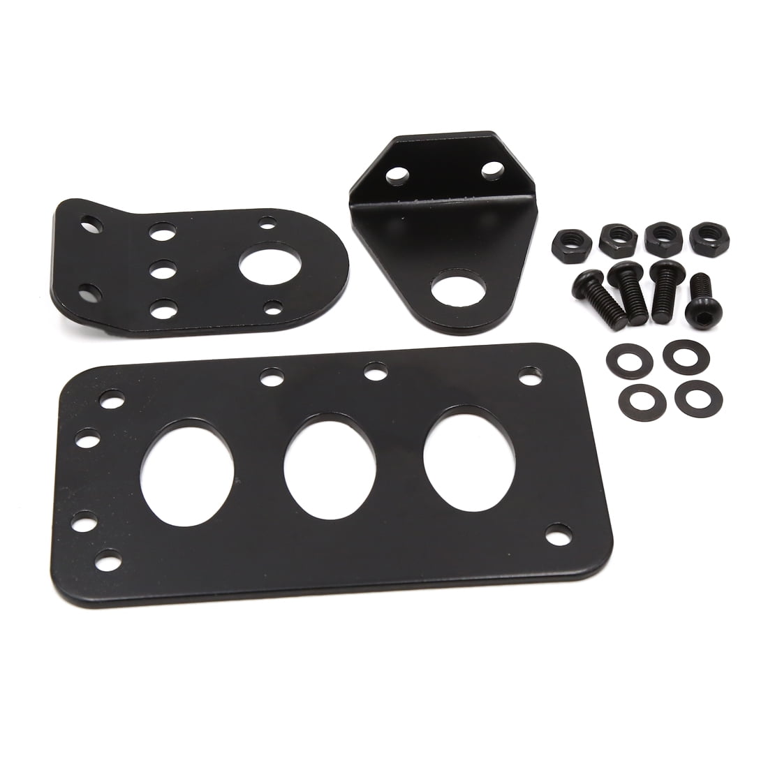 Motorcycle Side Mount License Plate Holder Bracket Black for Harley