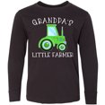 thumbnail image 3 of Inktastic Grandpa's Little Farmer- Green Tractor Long Sleeve Youth T-Shirt, 3 of 5