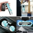 thumbnail image 5 of XYZCANDO Beautiful Butterfly Steering Wheel Cover Seat Belt Cover Keychain Lipstick Cover Car Trash Can Center Mirror Cover Coasters Car Seat Cover Removable Automotive Accessories, 5 of 5