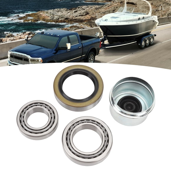 L68149 L44649 Bearing Kit, Dust Cap Trailer Wheel Hub Bearings Kit Grease Seals for 1-1/16in To 1-3/8in 3500lb 84 Spindle