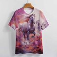 thumbnail image 4 of Cool Horse T-Shirt O Neck Retro Print Big Size T-Shirts Short Sleeve Tees Womens Pretty Design, 4 of 5
