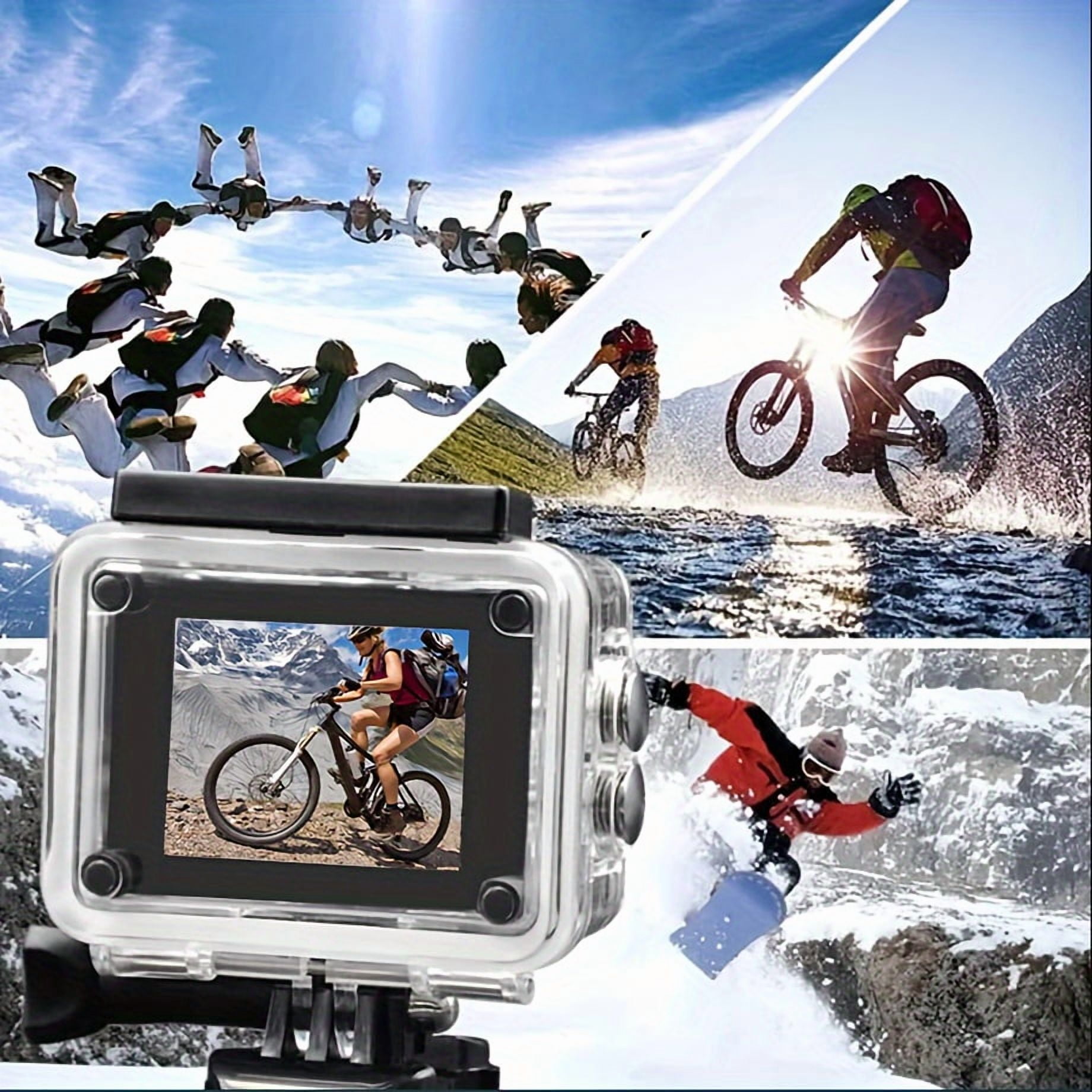 4K Action Camera Ultra HD Camera Video Camera with Wi Fi 170 Degree Wide Angle Lens Image Stabilization Multiple Mounting Options