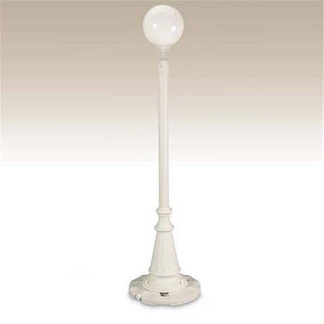 Patio Living Concepts European 00331 Single White Globe Lantern Patio Lamp