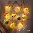 thumbnail image 3 of Led Christmas Lights String Santa Holiday Colorful Lights Christmas Tree Outdoor Decoration Lights Outdoor Mini String Lights Solar Warm Christmas Lights Wire Curtain Lights Plug in Short Strand, 3 of 3