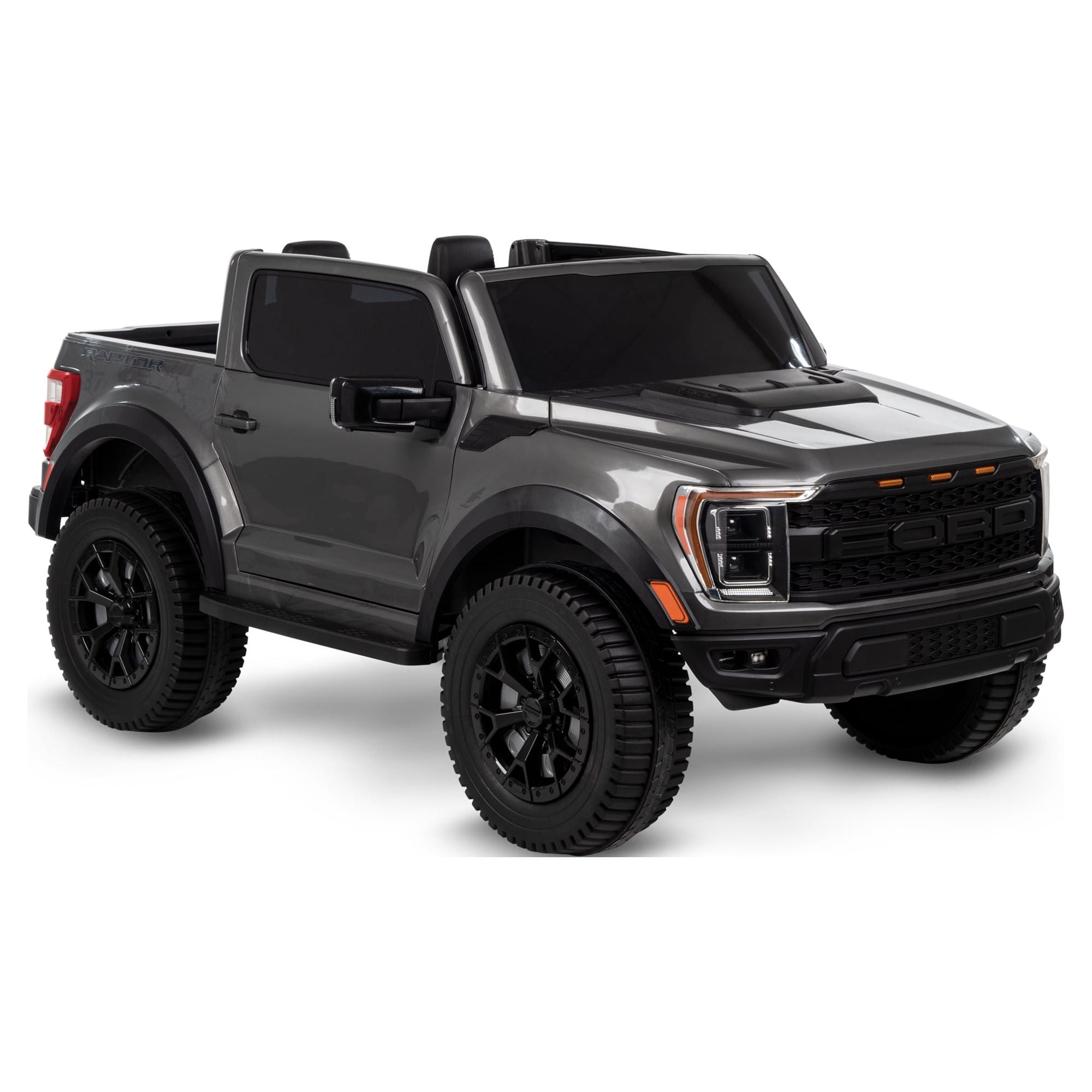 12V Ford F-150 Raptor Battery Ride-on Toy, Carbonized Grey, Kids Ages 3+, by Huffy