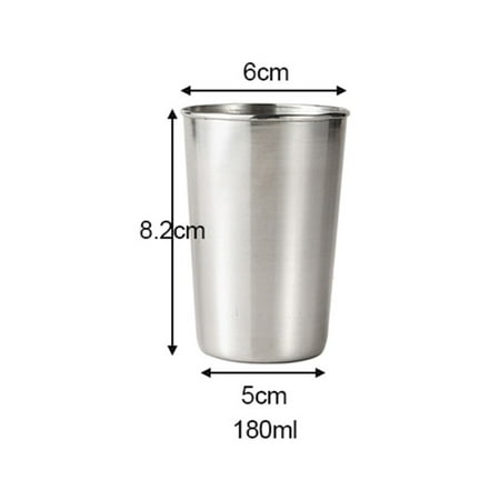 

Stainless Steel 30/70/180/320ml Beer Cola Milkshake Cup For bar Coffee Shop