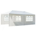 thumbnail image 6 of Hassch 10x20ft Heavy Duty Canopy with 4 Removable Sidewalls, Outdoor Party Tent, Waterproof Wedding Gazebo, White, 6 of 10
