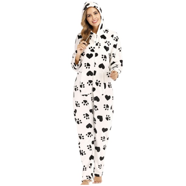 Mono de invierno ajustado para mujer, traje de una pieza de felpa para adulto, pijama cómodo para mujer Fridja nalpqowj49646