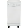 Midea 18" Eight-Place Settings Portable Electronic Dishwasher, White