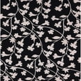 thumbnail image 1 of Ahgly Company Machine Washable Indoor Square Industrial Modern Night Black Area Rugs, 4' Square, 1 of 7
