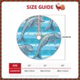 thumbnail image 4 of Bingfone Christmas Tree Skirt Mat Christmas Decoration Interior 30"-Dolphin, 4 of 8
