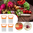 thumbnail image 5 of Juego de piezas Rebanadora de cebolla de acero inoxidable Rebanadora de rejilla de tomate vegetal para trabajadores de cocina Herramientas de cocina de seguridad Ormromra CPB-DE-LYY2225-3, 5 of 5