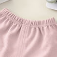 thumbnail image 3 of HCNTES Toddler Baby Boys Girls Clothes Ribbed Button-Down Shirt Tops +Shorts Pocket Outfit 2 PCS set 12 Months-5T Without Tee(Pink,12-18 Months), 3 of 5