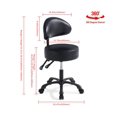 thumbnail image 2 of Taburete Lilfurni Giratorio con Ruedas Ajustable Gris, 2 of 7