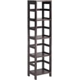 thumbnail image 1 of Winsome Wood 4-Shelf Narrow Shelving Unit, Espresso, 1 of 2
