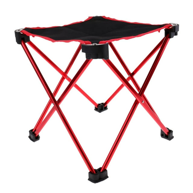 Silla Plegable de Camping Shamjiam Accesorios Rojo