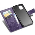 thumbnail image 5 of Compatible with iPhone 11 Wallet Case for Women, Leather Flip Folio with Kickstand Magnetic and Card Holder Protective Case for iPhone 11 Butterfly Purple SD, 5 of 16