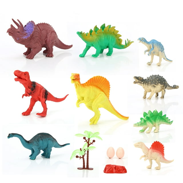 Mini dinosaurios grandes y pequeños, modelo de juguetes, figuritas, huevos de dinosaurio, juguete para regalo para niños