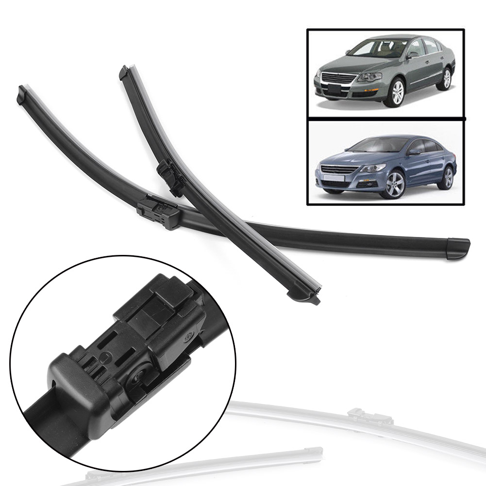 GZYF 24”+19”Front Window Flat Windshield Wiper Blades For VW Passat B6