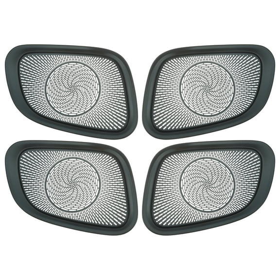 Unique Bargains 4 Pcs Front Rear Door Speaker Frame Cover Trim Car Audio Grille for Mercedes Benz GLC 2023 Titanium Tone