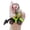 Green A, variant on Mini Engineering Cars Charm Keychain Pull Back Cartoon Toy Car Keychain Pendant Anti-Detachable Hook Decompression Tool