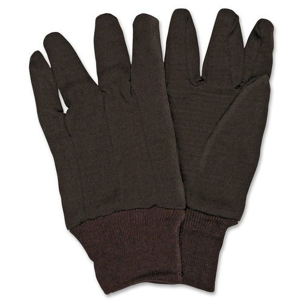 MCR Safety, MCSCRW7100D, General Purpose Brown Jersey Gloves, L, 12 ...