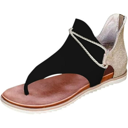 

Orthopedic Sandals Sandals Women Dressy Summer Casual Cushioned Open Toe Ankle Strap Flats Arch Support Beach Shoes