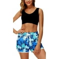 thumbnail image 3 of Women 4th of July Board Shorts Hawaiian Tropical Print Beach Swim Shorts with Pockets, 3 of 10