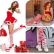thumbnail image 5 of Medias Rayas Rojas y Blancas 2 Pares Medias Elfo Niña Mujer Duende Navidad Leotardos Calcetines Mujer Altos Juegos de Rol, Reuniones Familiares, Celebraciones Navideñas, 5 of 5