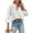 white, variant on LEEYNEER White Long Sleeve Shirt for Woman Button Down Cropped Shirt Blouses for Women Dressy Casual Solid Lapel Shirt with Chest Pocket