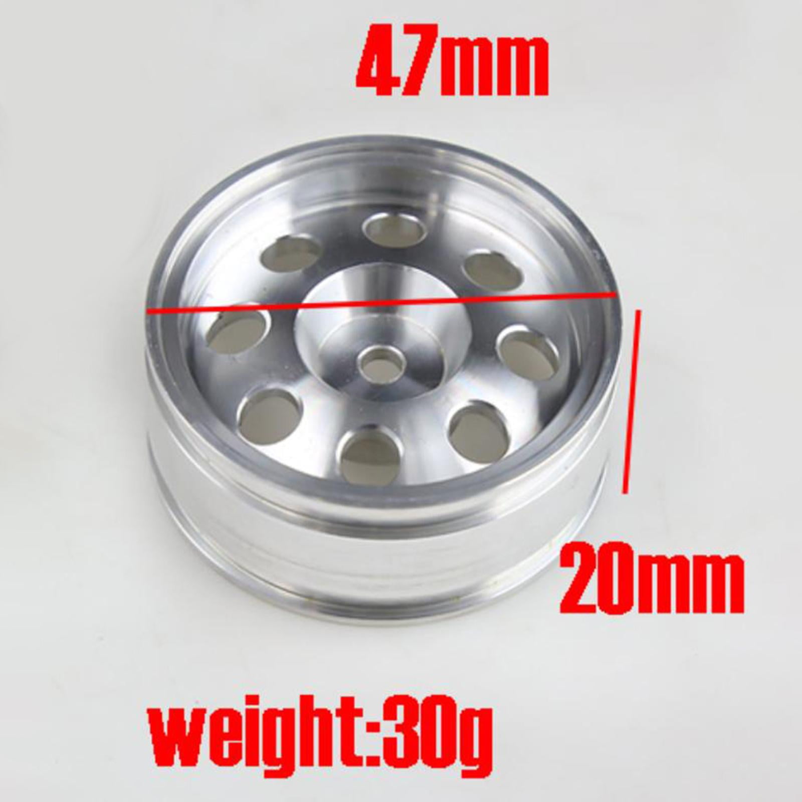 4Pcs Aluminum Alloy Wheel Hubs For HSP 94123 1/10 RC Drift Car - Anodized Red Replacement Parts