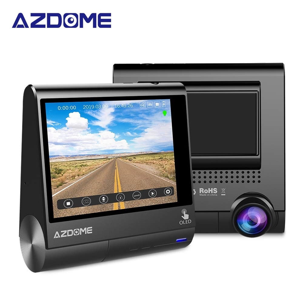 AZDOME Dash Cam Mini WiFi IPS Screen Car DVR Recorder HD 1080P Camera