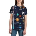thumbnail image 3 of Wukai Solar System Youth Unisex Short Sleeve T-Shirt for Boys, Girls, Teens, and Kids-X-Small, 3 of 7