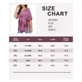 thumbnail image 6 of TIYOMI Plus Size Pink Tie Dye Oversized T-Shirts Short Sleeve Shirts For Women 5X Round Neck Tops Workout Boyfriend Pullover Summer Casual Loose Fit T-Shirt 5XL 26W 28W, 6 of 6